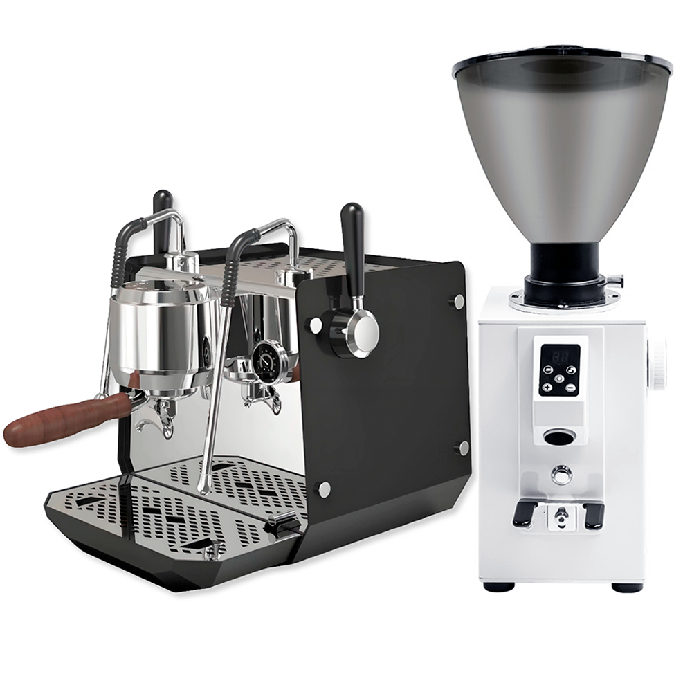 Espressomaskine Elva & Kaffekværn Crest 64 hos Home Roast