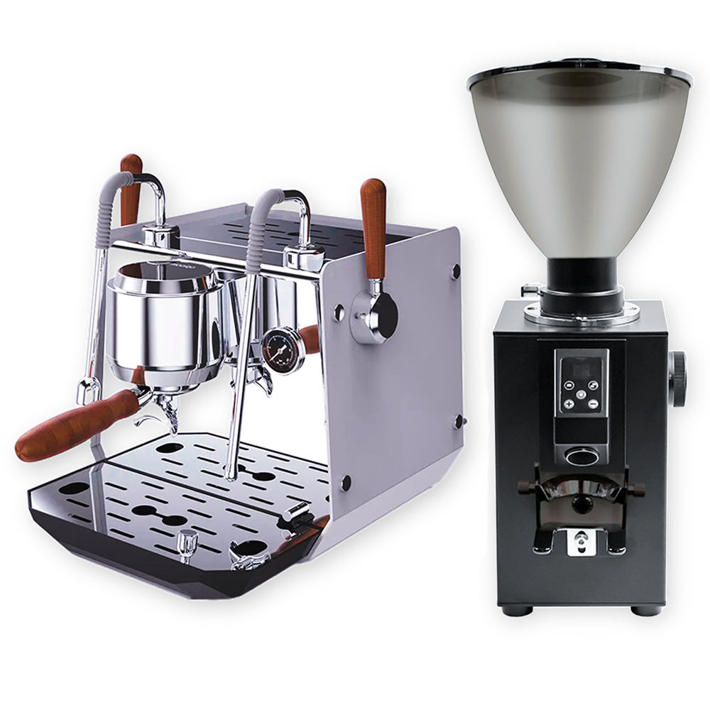 Espressomaskine Elva & Kaffekværn Crest 64 hos Home Roast